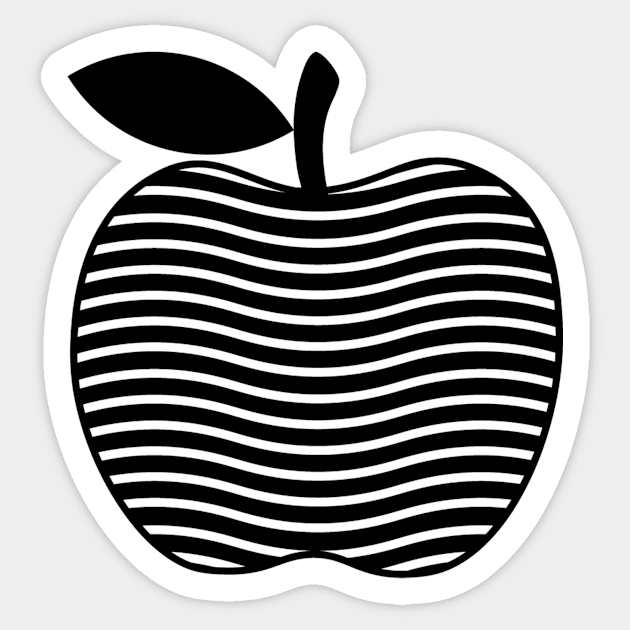 Decorative Apple Sticker by Usea Studio